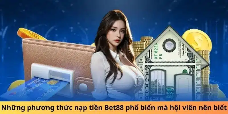 Những phương thức nạp tiền Bet88 phổ biến mà hội viên nên biết